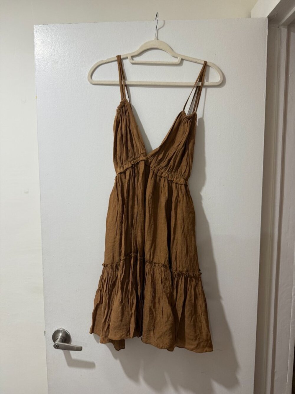 VICI Tiered Mini Dress — Brown | Size L | 🤎 - Picture 3 of 9
